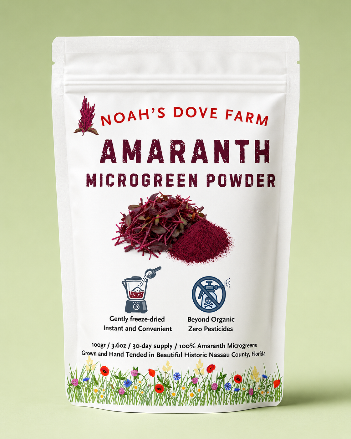 Amaranth Microgreen Powder